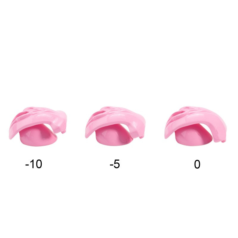 Three vulva cage profile inserts in -10, -5 and 0 depths