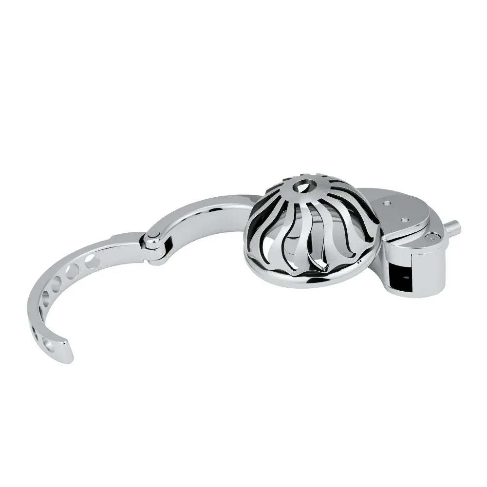 Open hinged adjustable base ring on ZC-193 dome cage

