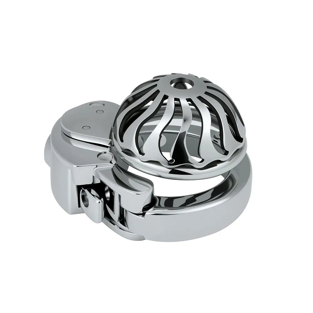 Rear angle of ZC-193 ventilated dome metal cage
